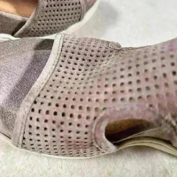 SOFFT Shandi Platform Wedge Leather Sandal Ankle Zip Lilac Purple Women Size 6 - Picture 13 of 14